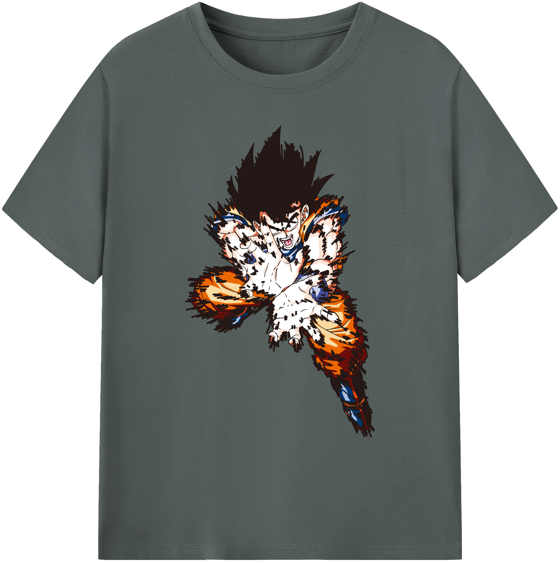 （画像用） ドラゴンボール 孫悟空（そん ごくう）Son Goku カカロット DRAGON BALL Kakarotto 綿100％ メンズ半袖Tシャツ｜肌触りやわらか＆通気性